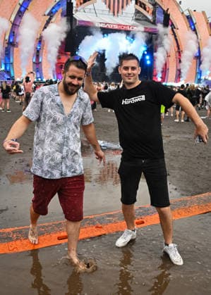 The 12th annual Beats for Love 2026 electronic dance music festival starts at the Lower Area of Vitkovice, in Ostrava, Czech Republic, on rainy day, July 1st, 2026. (CTKxPhoto JaroslavxOzana) CTKPhotoP2026070110148  CTKPhotoP2026070110148