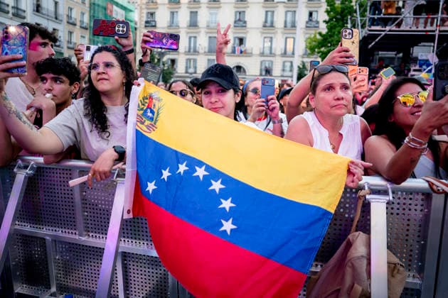 MADO 2026 Opening Ceremony Attendees at the Madrid Pride 2026 (MADO 2026) opening ceremony in Pedro Zerolo Square on July 1, 2026, in Madrid, Spain. The official opening will once again be led by La Plexy, a familiar face on Madrid’s nightlife scene. Alongside the master of ceremonies, the LGBTI film festival opening address will be hosted by Cayetana Guillén Cuervo, while Kany García will serve as the keynote speaker for Latino Pride on July 1, 2026, in Madrid, Spain.  Copyright: xA.xPÃ rezxMecax 7636995
