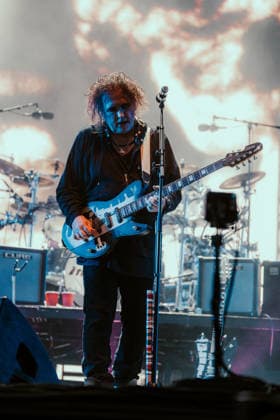 The Cure live at Roskilde Festival 2026 Roskilde, Denmark. 01st, July 2026. The English rock band The Cure performs a live concert during the Danish music festival Roskilde Festival 2026 in Roskilde. Here singer, songwriter and musician Robert Smith is seen live on stage. Denmark, Roskilde  Copyright: xGonzalesxPhoto MathiasxKristensenx