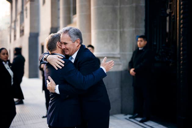Johann Wadephul (CDU), Bundesaussenminister, trifft Pablo Quirno, Aussenminister von Argentinien, zu einem Gespraech in Buenos Aires, 01.07.2026. Fotografiert im Auftrag des Auswaertigen Amtes (AA) Buenos Aires Argentinien *** Johann Wadephul (CDU), Federal Foreign Minister, meets with Pablo Quirno, Foreign Minister of Argentina, for talks in Buenos Aires, July 1, 2026. Photographed on behalf of the Federal Foreign Office (AA) in Buenos Aires, Argentina. Copyright: xFelixxZahnx