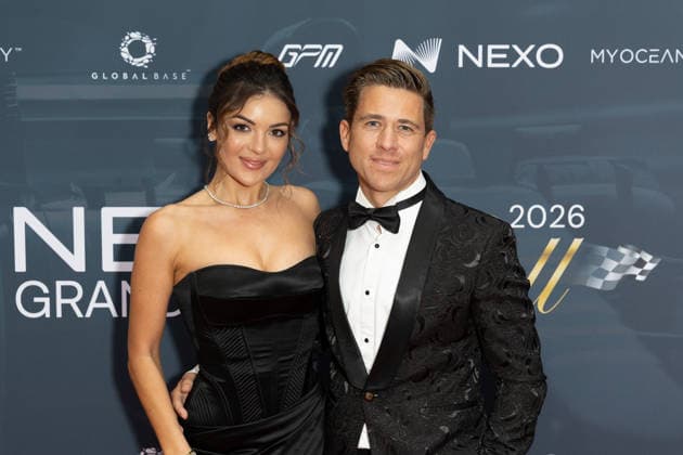 Nexo Grand Prix Ball in London, UK - 01 Jul 2026 (L-R), Cameron Biafore and Grand prix Ball Creator, Jonny Dodge attend the Nexo Grand Prix Ball at The Peninsula Hotel, London. London United Kingdom Copyright: xPhilxLewisx xSOPAxImagesx CameronBiaforeJonnyDodge-9662
