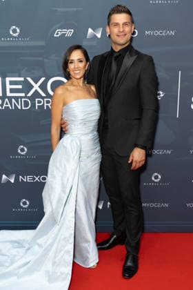 Nexo Grand Prix Ball in London, UK - 01 Jul 2026 Janette Manrara and Aljaž äkorjanec attend the Nexo Grand Prix Ball at The Peninsula Hotel, London. London United Kingdom Copyright: xPhilxLewisx xSOPAxImagesx JanetteManraraAljazSkorjanec-9542