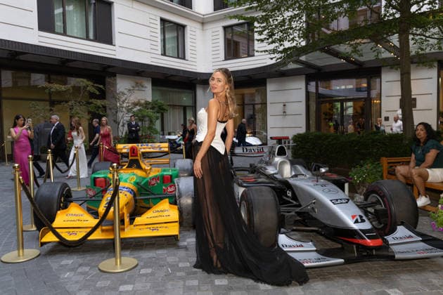 Nexo Grand Prix Ball in London, UK - 01 Jul 2026 Kimberley Garner attends the Nexo Grand Prix Ball at The Peninsula Hotel, London. London United Kingdom Copyright: xPhilxLewisx xSOPAxImagesx KimberleyGarner-9804
