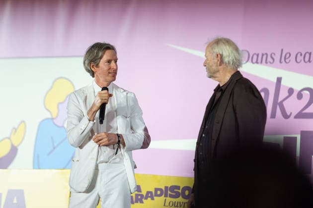 6th Cinéma Paradiso Louvre x MK2 Wes Anderson, Bill Murray attends the 6th Cinéma Paradiso Louvre x MK2 at Le Louvre on July 01, 2026 in Paris, France. Photo by Nasser Berzane ABACAPRESS.COM Paris France  Copyright: xBerzanexNasser ABACAx