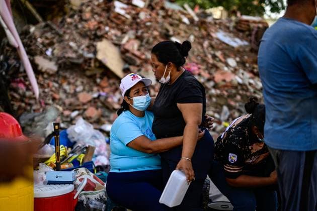 Devastation in La Guaira s coastal neighborhoods after Venezuela earthquakes LA GUAIRA, VENEZUELA - JULY 2: A general view shows the popular coastal neighborhoods of Carabellada and Caribe, once favorites among vacationers, turned into piles of rubble in La Guaira, the city most affected by the earthquakes in Venezuela, revealing the true horror of the disaster on July 2, 2026. Cem Tekkesinoglu Anadolu La Guaira Venezuela. Editorial use only. Please get in touch for any other usage.  Copyright: x2026xAnadoluxCemxTekkesinoglux