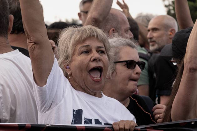 July 2, 2026, Jerusalem, Israel: Anti government protesters deploy a massive crate to block the main intersection outside the Knesset during a nationwide Day of Rage. Activists gathered at exactly 6:29 a.m. to mark the 1,000th day since the October 7, 2023 attacks, which they have dubbed the Netanyahu Massacre, demanding accountability for the government s failure to prevent the initial attacks, secure the release of all hostages alive, the ongoing 3 year war and for establishing a state commission of inquiry. Jerusalem Israel - ZUMAa126 20260702_zap_a126_011 Copyright: xNirxAlonx