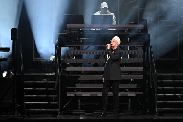 Pet Shop Boys Performs At Concert - Paris Neil Tennant of Pet Shop Boys performs at the Zenith in Paris, France on July 1, 2026. Photo by Christophe Meng ABACAPRESS.COM Paris France  Copyright: xMengxChristophe ABACAx