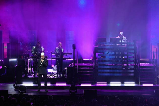 Pet Shop Boys Performs At Concert - Paris Neil Tennant of Pet Shop Boys performs at the Zenith in Paris, France on July 1, 2026. Photo by Christophe Meng ABACAPRESS.COM Paris France  Copyright: xMengxChristophe ABACAx