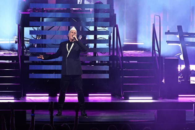 Pet Shop Boys Performs At Concert - Paris Neil Tennant of Pet Shop Boys performs at the Zenith in Paris, France on July 1, 2026. Photo by Christophe Meng ABACAPRESS.COM Paris France  Copyright: xMengxChristophe ABACAx