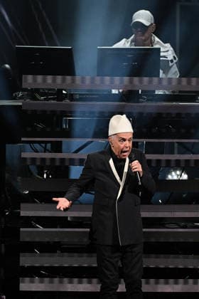 Pet Shop Boys Performs At Concert - Paris Neil Tennant of Pet Shop Boys performs at the Zenith in Paris, France on July 1, 2026. Photo by Christophe Meng ABACAPRESS.COM Paris France  Copyright: xMengxChristophe ABACAx