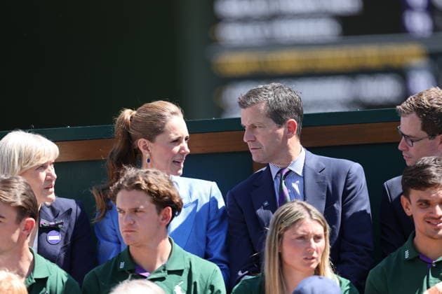 . 02 07 2026. London, United Kingdom. Kate Middleton, the Princess of Wales, during day four of the Wimbledon Tennis Championships in London.  xStephenxLockx xi-Imagesx IIM-26878-0011