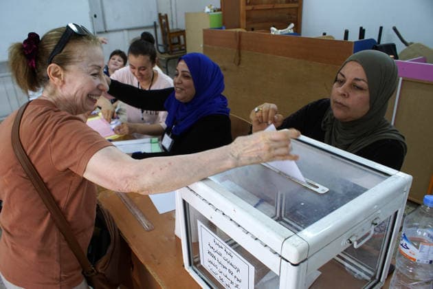 2026 Legislative Elections in Algeria: Voting in the legislative elections in Algiers, Algeria, on July 2, 2026. The electorate, including the diaspora, totals 24,727,041 registered voters. These elections will determine the 407 members of the 10th legislature of theNational People’s Assembly (APN), whose term will be five years. Photo by Karim Djaoui, APP, Algiers, Algeria Copyright: xAlgÃ riexPressexPhotosxKarimxdjaouix xAPPx DSC06861.jpeg
