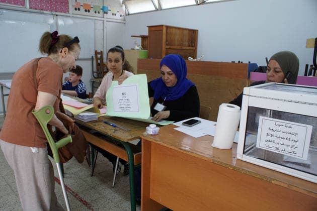 2026 Legislative Elections in Algeria: Voting in the legislative elections in Algiers, Algeria, on July 2, 2026. The electorate, including the diaspora, numbers 24,727,041 registered voters. These elections will determine the 407 members of the 10th legislature of theNational People’s Assembly (APN), whose term will be five years. Photo by Karim Djaoui, APP, Algiers, Algeria Copyright: xAlgÃ riexPressexPhotosxKarimxdjaouix xAPPx DSC06856.jpeg