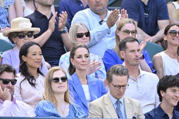 Tennis - Wimbledon 2026 - ITF - The Championships - 02 06 2026 - Tennis - Wimbledon 2026 - ITF - The Championships - 02 06 2026 - Kate Princesse de Galles assiste au match sur le court numero 1 en compagnie d Andy Murray - Amgleterre London  Copyright: xChryslenexCaillaud Psnewzx
