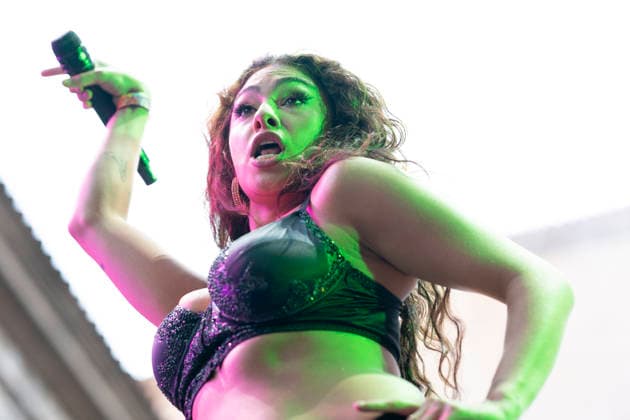 July 2, 2026, Madrid, Spain: Singer CORA ALDARA performing during the MADO 2026 Festival, in the Plaza de las Reinas in Madrid. Madrid Spain  - ZUMAs197 20260702_aaa_s197_039 Copyright: xAtilanoxGarciax