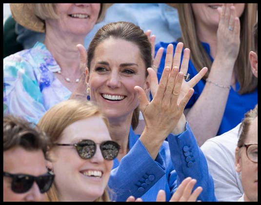 . 02 07 2026. London, United Kingdom. Kate Middleton, the Princess of Wales, watches the British player Katie Swan on Court One on day four of the Wimbledon Tennis Championships in London.  xStephenxLockx xi-Imagesx IIM-26878-0056