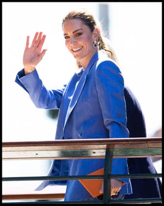 . 02 07 2026. London, United Kingdom. Kate Middleton, the Princess of Wales, waves to the crowds on day four of the Wimbledon Tennis Championships in London.  xStephenxLockx xi-Imagesx IIM-26878-0060