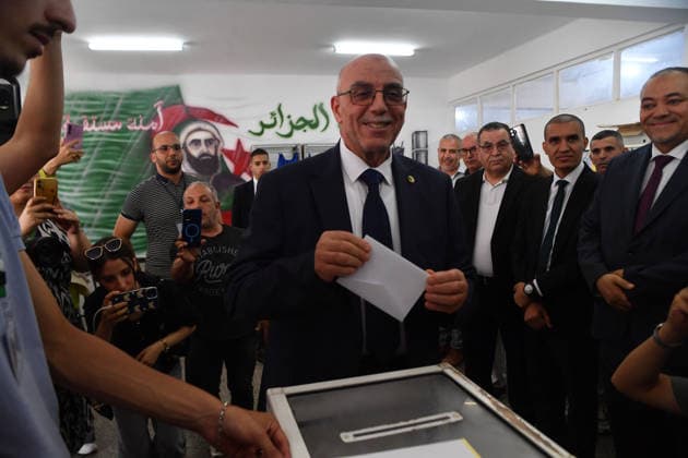 Polling begins in Algeria s 2nd parliamentary elections since 2019 protests ALGIERS, ALGERIA - JULY 2: Abdelaali Hassani Cherif, leader of the Movement of Society for Peace (MSP), casts his ballot at a polling station during the Algerian parliamentary elections in the Birkhadem district of the capital Algiers, Algeria on July 2, 2026. More than 24 million registered voters are heading to the polls to choose 407 new members of the National People s Assembly from a pool of nearly 10,000 candidates. Polling stations opened across Algeria on Thursday for the country s second parliamentary elections since the 2019 protest movement that led to the resignation of former President Abdelaziz Bouteflika. State television said polling stations opened  Copyright: x2026xAnadoluxHamzaxZaitx