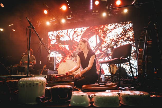 Sirom live at Roskilde Festival 2026 Roskilde, Denmark. 02nd, July 2026. The Slovenian trio Sirom performs a live concert during the Danish music festival Roskilde Festival 2026 in Roskilde. Denmark, Roskilde  Copyright: xGonzalesxPhoto ChristianxHjorthx