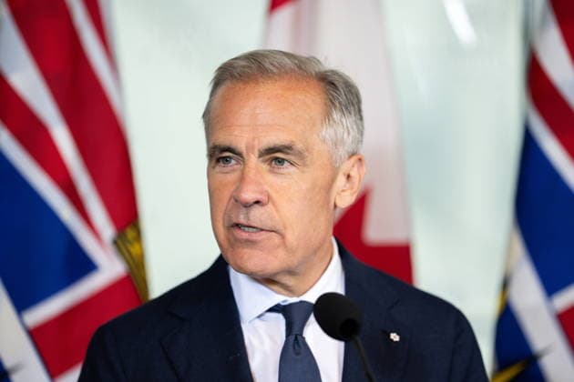July 2, 2026, Vancouver, Bc, CANADA: Prime Minister Mark Carney speaks during an announcement in Vancouver, on Thursday, July 2, 2026. Vancouver CANADA  - ZUMAc35_ 20260702_zaf_c35_015 Copyright: xEthanxCairnsx