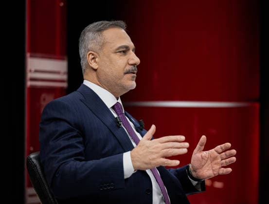 Turkish Foreign Minister Hakan Fidan ANKARA, TURKIYE - JULY 02: Turkish Foreign Minister Hakan Fidan speaks during the Gece Gorusu television program on CNN Turk channel in Ankara, Turkiye on July 1, 2026. Mustafa Hatipoglu Anadolu Ankara Turkey. Editorial use only. Please get in touch for any other usage.  Copyright: x2026xAnadoluxMustafaxHatipoglux