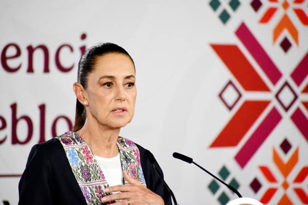 Mexican President Claudia Sheinbaum USMCA Conference Mexican President Claudia Sheinbaum Pardo speaks about the USMCA and the stability of the Mexican peso during a briefing conference at the National Palace on July 2, 2026 in Mexico City, Mexico. (Photo by Luis Barron Eyepix Group) Copyright: xLuisxBarronx xEyepixxGroupx LB_02072026_190792