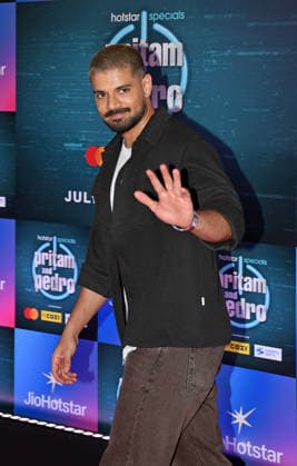 July 2, 2026, Mumbai, Maharashtra, India: Bollywood actor Sooraj Pancholi waves to the media at the screening of web series Pritam & Pedro in Mumbai. Mumbai India  - ZUMAs197 20260702_aaa_s197_206 Copyright: xAshishxVaishnavx