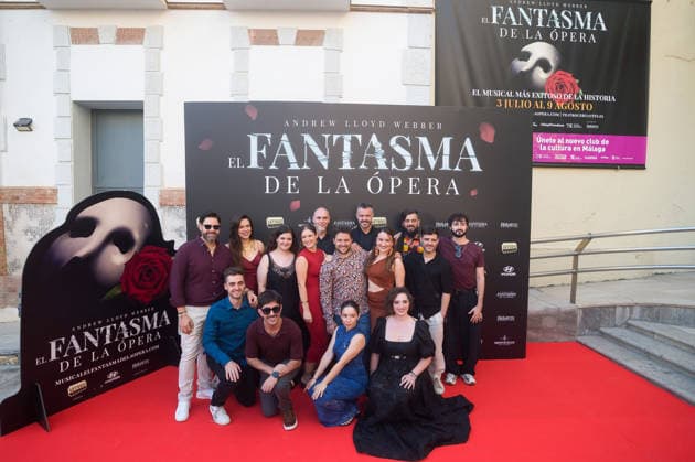 July 2, 2026, Malaga, Spain: Members of the orchestra pose during the preview of the photocall for the musical The Phantom of the Opera at the Cervantes Theatre. The Phantom of the Opera, Andrew Lloyd Webberis acclaimed musical about a tragic love story, will be staged at the Cervantes Theatre from 3 July to 9 August as part of its national tour. Malaga Spain  - ZUMAs197 20260702_aaa_s197_251 Copyright: xJesusxMeridax