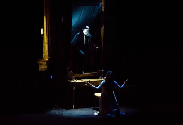 July 2, 2026, Malaga, Spain: Actors perform on the stage during the musical The Phantom of the Opera at the Cervantes Theatre. The Phantom of the Opera, Andrew Lloyd Webberis acclaimed musical about a tragic love story, will be staged at the Cervantes Theatre from 3 July to 9 August as part of its national tour. Malaga Spain - ZUMAs197 20260702_aaa_s197_245 Copyright: xJesusxMeridax