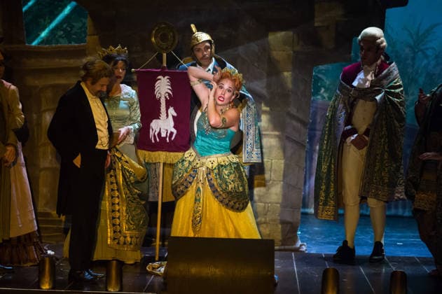 July 2, 2026, Malaga, Spain: Actors perform on the stage during the musical The Phantom of the Opera at the Cervantes Theatre. The Phantom of the Opera, Andrew Lloyd Webberis acclaimed musical about a tragic love story, will be staged at the Cervantes Theatre from 3 July to 9 August as part of its national tour. Malaga Spain - ZUMAs197 20260702_aaa_s197_258 Copyright: xJesusxMeridax