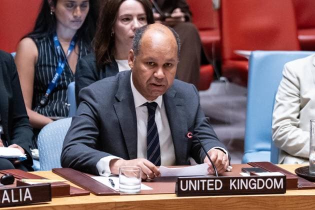 July 2, 2026, New York, New York, USA: Ambassador James Kariuki of United Kingdom speaks during Security Council meeting on The situation in the Middle East requested by Kingdom of Bahrain at UN Headquarters in New York, NY on July 2, 2026. New York USA - ZUMAr339 20260702_znp_r339_023 Copyright: xLevxRadinx