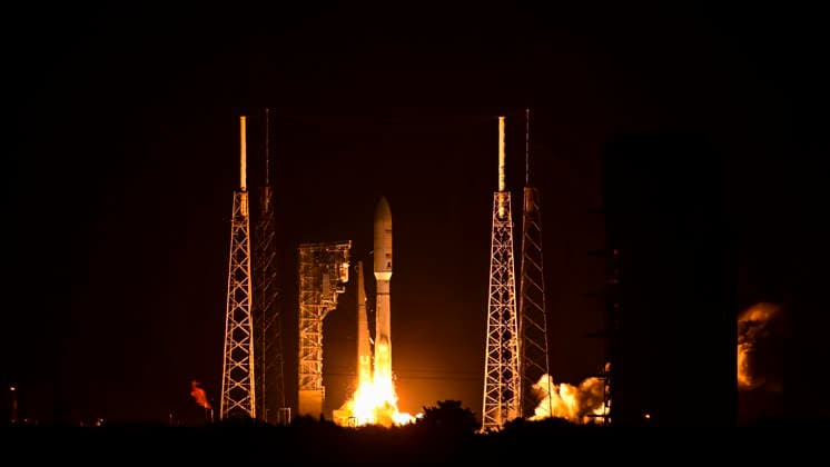July 2, 2026, Merritt Island, Florida, USA: A United Launch Alliance (ULA) Atlas V rocket launches from Space Launch Complex-41 (SLC-41), Cape Canaveral Space Force Station, Florida, carrying 29 satellites for AmazonÃ¢â‚¬â ¢s Leo internet constellation on July 2, 2026 at 12:30 a.m. EDT. Merritt Island USA  - ZUMAb267 20260702_znp_b267_001 Copyright: xCharlesxBriggsx