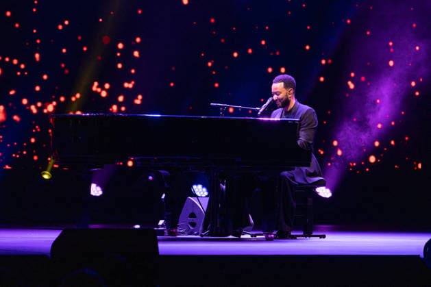 John Legend At Cavea dell Auditorium Parco della Musica Ennio Morricone - Rome John Legend performs live in Rome at the Cavea dell Auditorium Parco della Musica Ennio Morricone during his A Night of Songs & Stories tour 2026 in Rome, Italy on July 2, 2026. Photo by Andrea Bracaglia ABACAPRESS.COM Rome Italy Italy  Copyright: xBracagliaxAndrea ABACAx