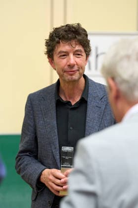 Tuebingen Christian Drosten erhaelt Auszeichnung Rede des Jahres 2025 der Universitaet Tübingen. Tuebingen 02.07.2026 Christian Drosten im Audimax, Neue Aula Tuebingen, 02.07.2026 *** Tübingen: Christian Drosten Receives the University of Tübingen’s Speech of the Year 2025 Award Tübingen, July 2, 2026 Christian Drosten in the Audimax, Neue Aula, Tübingen, July 2, 2026 Copyright: xEibner-Pressefoto ThomasxDingesx EP_TDS