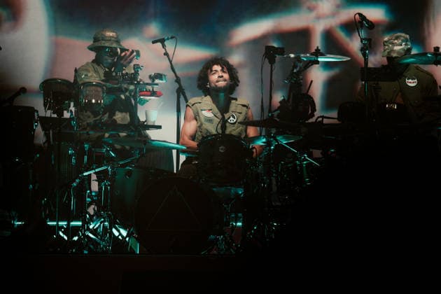 Gorillaz live at Roskilde Festival 2026 Roskilde, Denmark. 02nd, July 2026. The British band Gorillaz performs a live concert during Danish music festival Roskilde Festival 2026 in Roskilde. Here drummer Jaega McKenna-Gordon is seen live on stage. Denmark, Roskilde  Copyright: xGonzalesxPhoto MathiasxKristensenx