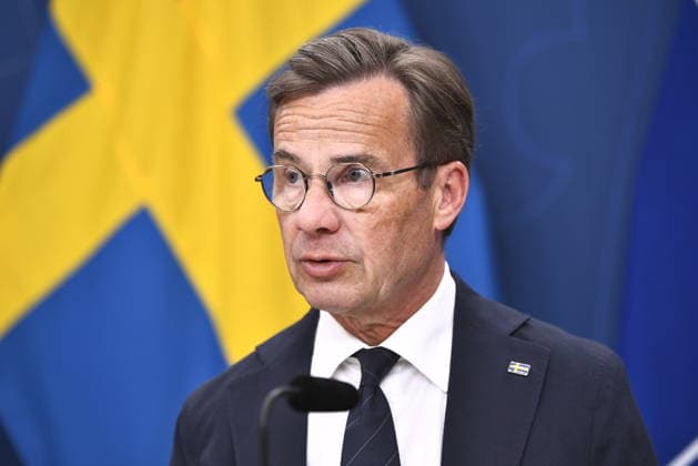 STOCKHOLM, SVERIGE 20260703 Statsminister Ulf Kristersson (M) under en pressbriefing inför Natos toppmöte i Ankara. STOCKHOLM SVERIGE x12060x *** STOCKHOLM, SWEDEN 20260703 Prime Minister Ulf Kristersson M during a press briefing ahead of the NATO summit in Ankara STOCKHOLM, SWEDEN x12060x  Copyright: xLarsxSchröder TTx PRESSBRIEFING INFÖR NATO-MÖTET I ANKARA liavvfQ0GcM