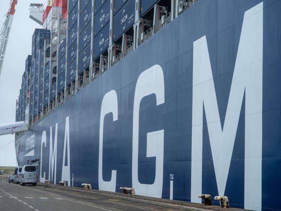 Christening of CMA CGM Notre Dame - Le Havre The CMA-CGM Notre Dame, the largest ship flying the French flag, is seen during its official integration ceremony in Le Havre, France on July 02, 2026, as the vessel operates on liquefied gas. Photo by Mario FOURMY ABACAPRESS.COM Le Havre France  Copyright: xFourmyxMario ABACAx