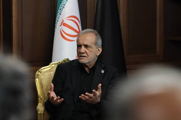 Turkish Vice President Cevdet Yilmaz in Tehran TEHRAN, IRAN - JULY 3: Iranian President Masoud Pezeshkian attends a meeting with Turkish Vice President Cevdet Yilmaz (not seen) and the accompanying Turkish delegation in Tehran, Iran, on July 3, 2026. Yilmaz arrived in the Iranian capital to attend the state funeral ceremony for former Iranian Supreme Leader Ali Khamenei, who lost his life in a joint U.S.-Israeli attack on Iran on Feb. 28. Ahmet Okur Anadolu Tehran Iran. Editorial use only. Please get in touch for any other usage.  Copyright: x2026xAnadoluxAhmetxOkurx