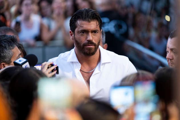 July 2, 2026, San Valentino Torio, Salerno, Italy: Can Yaman answers journalists questions during the Outdoor Film Festival 2026 in San Valentino Torio, Salerno, Italy, on July 2, 2026. San Valentino Torio Italy - ZUMAl175 20260702_zip_l175_065 Copyright: xFrancescoxLucianox