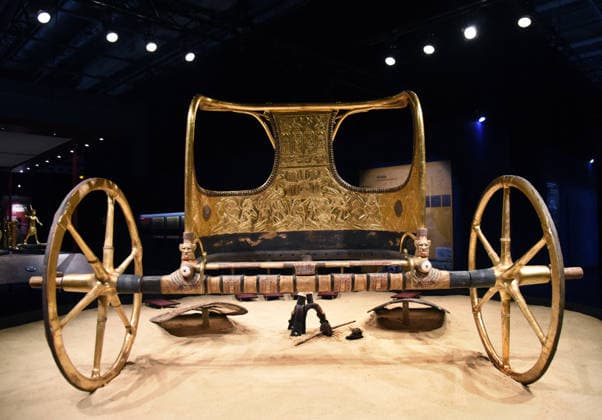 Toutankhamon Reconstruction Spectacular At Porte du Versailles - Paris Toutankhamon, Reconstition spectacular his tomb and his treasures of Pharaon at Porte du Versailles in Paris, France on July 2, 2026. Photo by Alain Apaydin ABACAPRESS.COM Paris Ile-de-France France  Copyright: xApaydinxAlain ABACAx