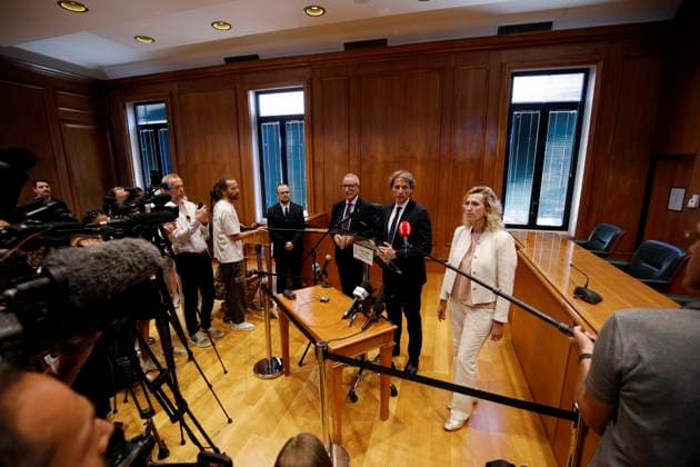 PRESS CONFERENCE ON THE MONACO BOMBING PHOTOPQR NICE MATIN Jean François Ottonello Monaco July 3, 2026 Press conference following the bomb explosion in Monaco Eric Arella, head of the Public Security Department, and Morgan Raymond, deputy prosecutor of Monaco Monaco, July 3, 2026 Press conference following the bomb explosion in Monaco; the prime suspect is a 39-year-old Ukrainian woman currently in Germany; Monaco, France  Copyright: xPHOTOPQR NICExMATIN MAXPPPxJeanxFrançoisxOttonellox 20260703NIM4017 20260703NIM4017
