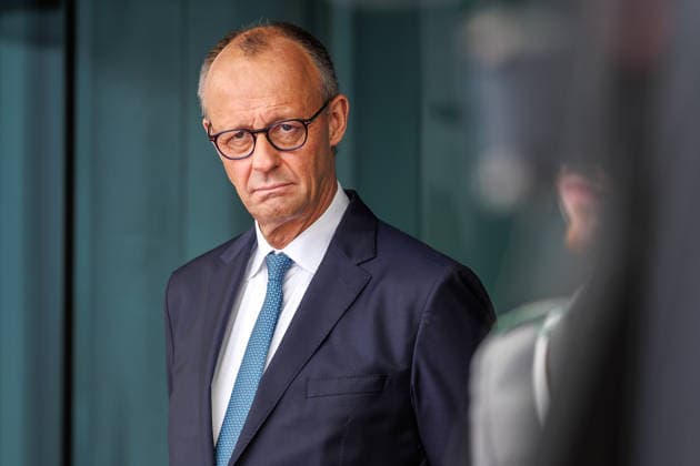 Pressebegegnung des Bundeskanzler Friedrich Merz (CDU) mit den Staats- und Regierungschefs der drei baltischen Staaten im Bundeskanzleramt in Berlin am 03.07.2026. Berlin Berlin Deutschland Kanzleramt *** Press conference with Federal Chancellor Friedrich Merz (CDU) and the heads of state and government of the three Baltic states at the Federal Chancellery in Berlin on July 3, 2026, Berlin, Berlin, Germany, Chancellery