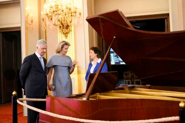 Reopening of the Royal Palace in Brussels Following Renovation BRUSSELS, BELGIUM - JULY 03: King Philippe of Belgium and Queen Mathilde of Belgium pictured visiting the reopening of the Royal Palace in Brussels following renovation pictured after on July 03, 2026 in Brussels, Belgium, 03 07 2026 Brussels Belgium  Copyright: xPhilipxReynaersx