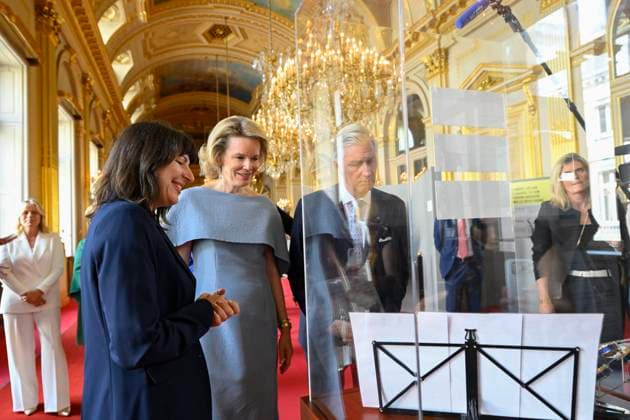 Reopening of the Royal Palace in Brussels Following Renovation BRUSSELS, BELGIUM - JULY 03: King Philippe of Belgium and Queen Mathilde of Belgium pictured visiting the reopening of the Royal Palace in Brussels following renovation pictured after on July 03, 2026 in Brussels, Belgium, 03 07 2026 Brussels Belgium  Copyright: xPhilipxReynaersx