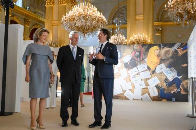 Reopening of the Royal Palace in Brussels Following Renovation BRUSSELS, BELGIUM - JULY 03: King Philippe of Belgium and Queen Mathilde of Belgium pictured visiting the reopening of the Royal Palace in Brussels following renovation pictured after on July 03, 2026 in Brussels, Belgium, 03 07 2026 Brussels Belgium  Copyright: xPhilipxReynaersx