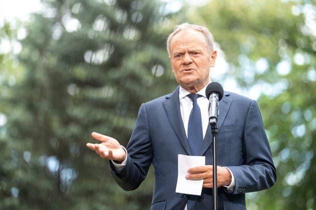 WARSZAWA 03.07.2026 Konferencja Prasowa Premiera Donalda Tuska w Warszawie fot.Kai Taller Arena Akcji NEWSPIX.PL --- Newspix.pl WARSAW, POLAND Prime Minister Donald Tusk s Press Conference in Warsaw POLAND OUT!  AA_03072026_cmr4tuy7