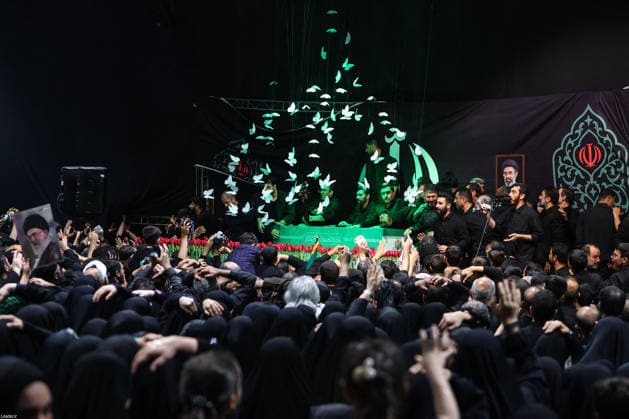Ceremony Ahead Of Supreme Leader Ali Khamenei funeral - Tehran This handout photograph provided by the Iranian supreme leader office (Khamenei.ir) shows the chief of Iran’s state TV Peyman Jebelli attending a ceremony to pay respect to Iran’s slain Supreme leader Ali Khamenei during a ceremony ahead of his funeral in Tehran on July 2, 2026.Photo by PARSPIX ABACAPRESS.COM Terhan Iran  Copyright: xParspix ABACAx