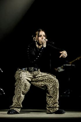 Young Miko live at Roskilde Festival 2026 Roskilde, Denmark. 03rd, July 2026. The Puerto Rican rapper and lyricist Young Miko performs a live concert during the Danish music festival Roskilde Festival 2026 in Roskilde. Denmark, Roskilde  Copyright: xGonzalesxPhoto LassexLagonix
