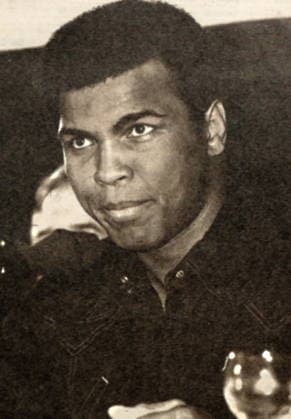 RECORD DATE NOT STATED Muhammad Ali, American professional boxer and activist Muhammad Ali,(1942 - 2016). Ali was an American professional boxer and activist; He is widely regarded as one of the most significant and celebrated sports figures of the 20th century. Editorial use only. All other uses to be cleared with the copyright owner (World History Archive), in advance., WHA_171_0912.jpg, Muhammad Ali; professional boxer; activist; American; sports figure; 20th century; legend; heavyweight champion; boxing; athlete; icon; cultural icon; civil rights; social justice; athlete activism; boxing legend; Olympic gold medalist; The Greatest; Louisville Lip; Cassius Clay; boxing career; boxing record; boxing gloves; boxing ring; knockout; boxing m Copyright: xx