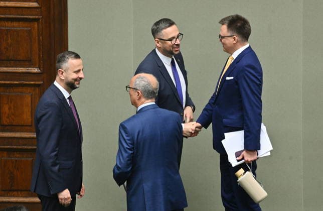 RECORD DATE NOT STATED 01.07.2026 WARSZAWA SEJM RP POSIEDZENIE SEJMU July 1, 2026 Warsaw – Sejm of the Republic of Poland – Sejm Session – Polish Parliament KONFERENCJA PRASOWA PISU N Z MARCIN KULASEK WLADYSLAW KOSINIAK KAMYSZ SZYMON HOLOWNIA WLODZIMIERZ CZARZASTY FOT DAMIAN BURZYKOWSKI NEWSPIX.PL NEWSPIX.PL --- newspix.pl 